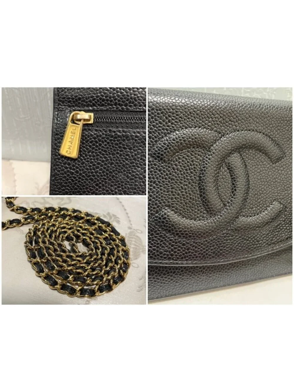 Chanel Quilted Chain Wallet Shoulder